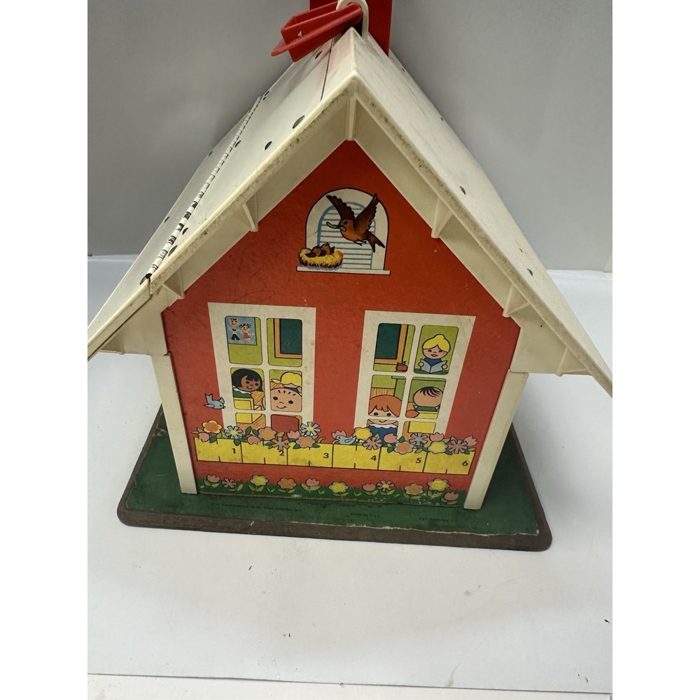 Vintage Fisher-Price #923 Small People School house - school only - Picture 11 of 12